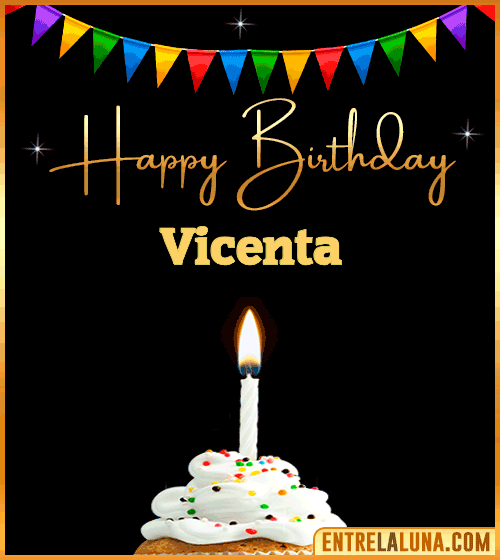 GiF Happy Birthday Vicenta